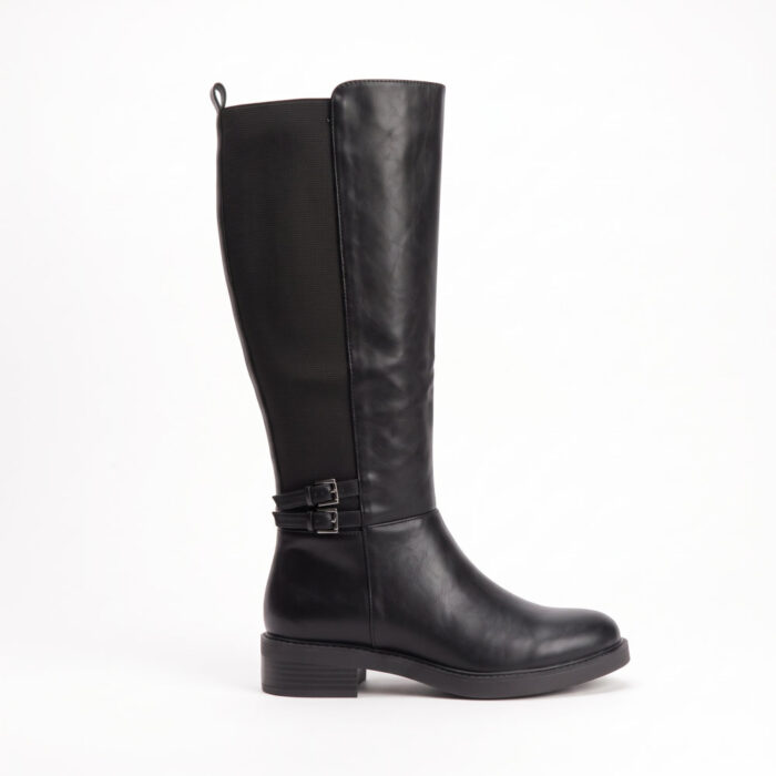 Plato Γυναικείες Μπότες Μαύρες RQ-568 - Lampis Shoes