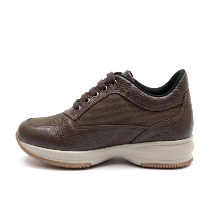Pysramis Γυναικεία Δερμάτινα Ανατομικά Sneakers Καφέ 8216/H800 - Lampis Shoes