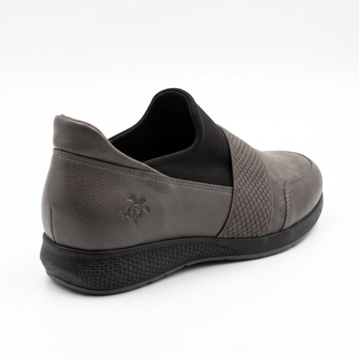 Remake Γυναικεία Δερμάτινα Ανατομικά Sneakers Γκρι 8233/910 - Lampis Shoes