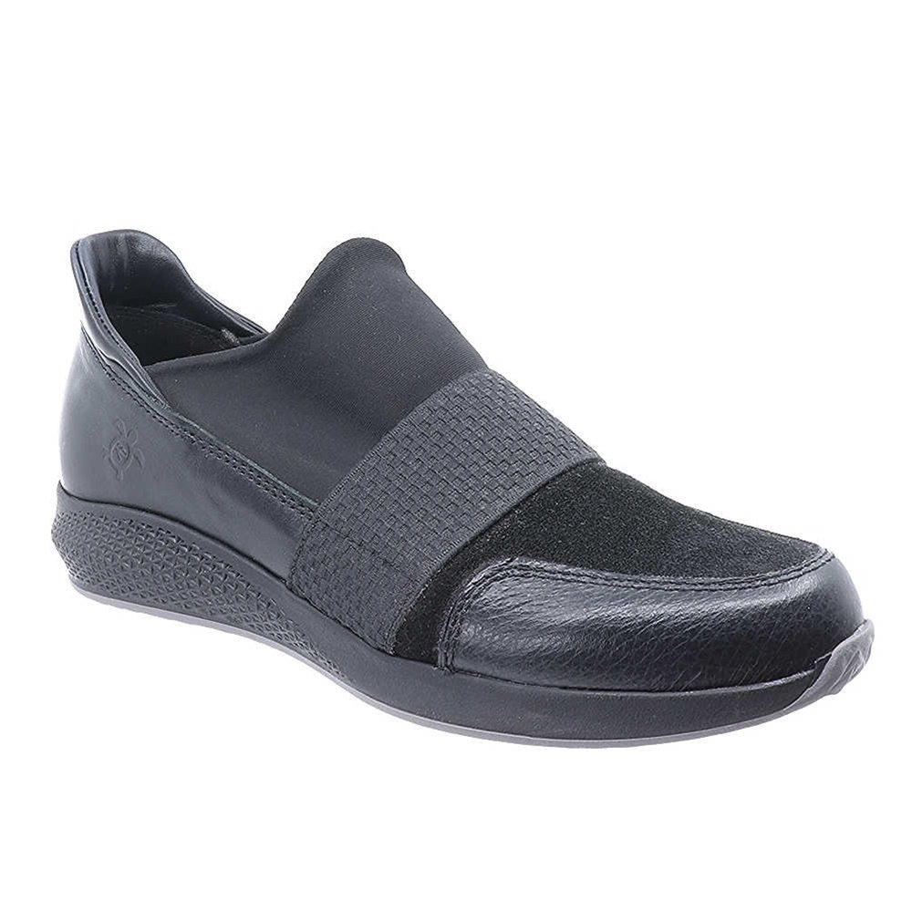 Remake Γυναικεία Δερμάτινα Ανατομικά Sneakers Μαύρα 8233/910 - Lampis Shoes