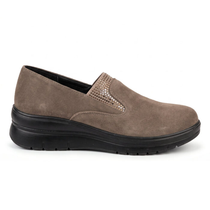 Renta Γυναικεία Loafers Χακί KY6565-18 - Lampis Shoes