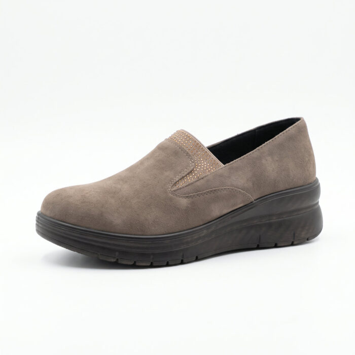 Renta Γυναικεία Loafers Χακί KY6565-18 - Lampis Shoes
