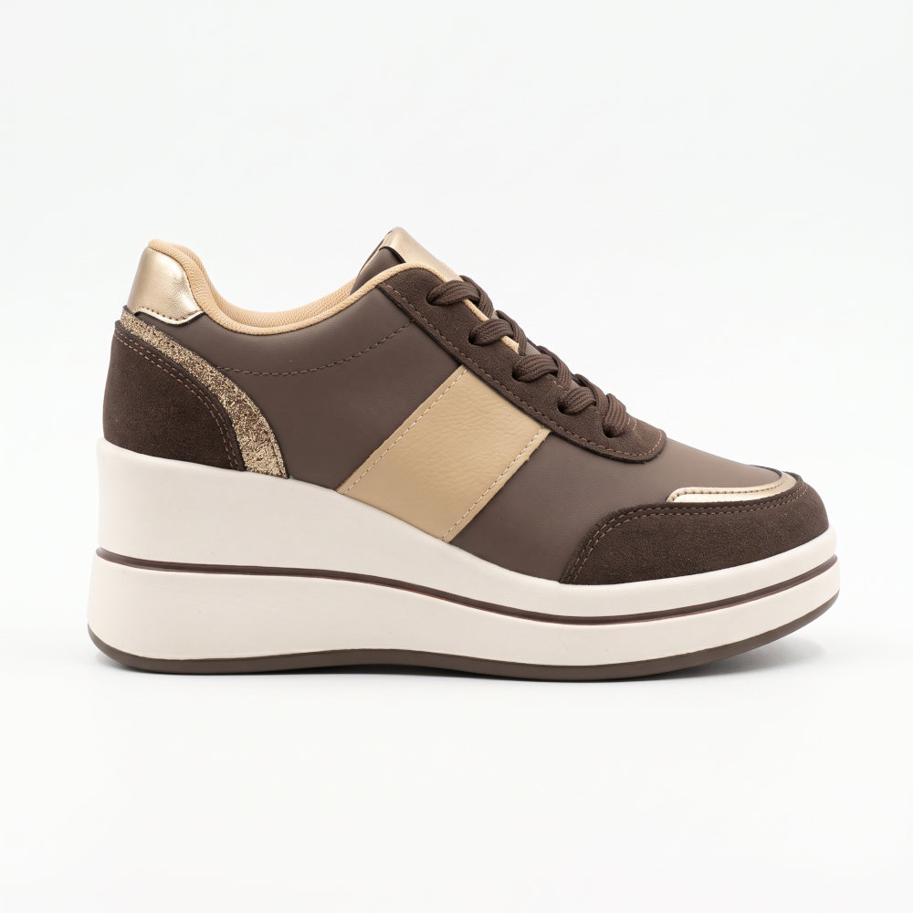 Renta Γυναικεία Sneakers Καφέ 85-215 - Lampis Shoes