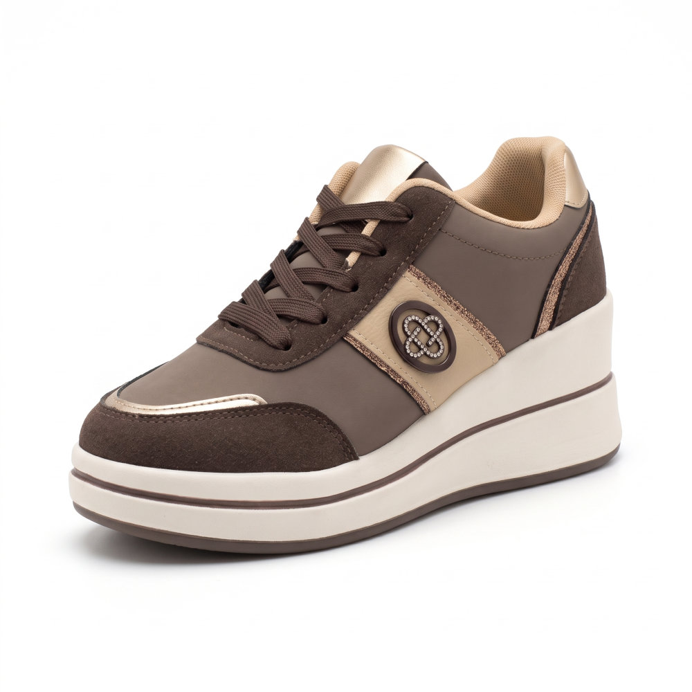 Renta Γυναικεία Sneakers Καφέ 85-215 - Lampis Shoes