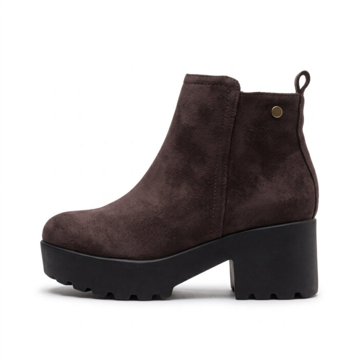 Super Mode Γυναικεία Μποτάκια Καφέ 924 - Lampis Shoes