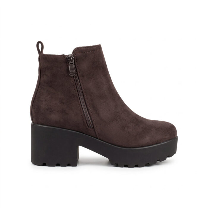Super Mode Γυναικεία Μποτάκια Καφέ 924 - Lampis Shoes