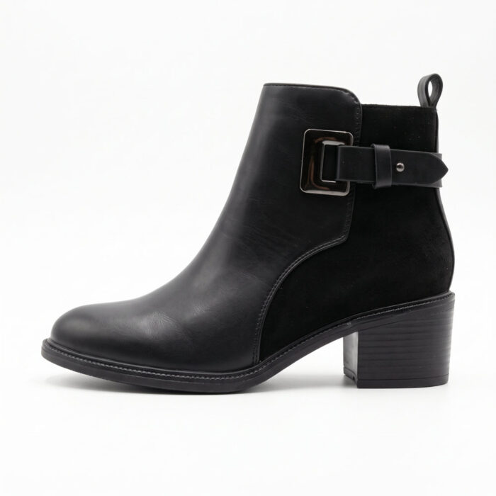 Super Mode Γυναικεία Μποτάκια Μαύρα 1327 - Lampis Shoes