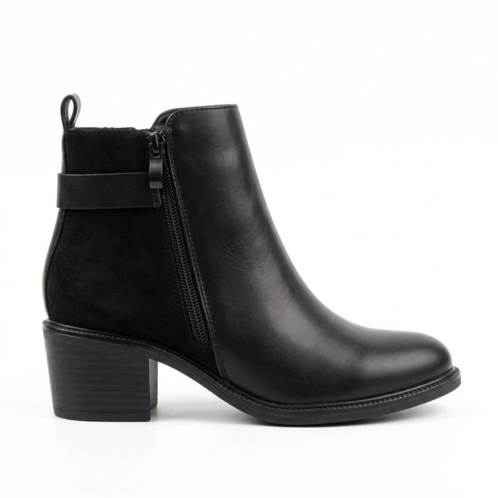 Super Mode Γυναικεία Μποτάκια Μαύρα 1327 - Lampis Shoes
