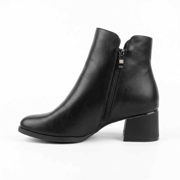 Super Mode Γυναικεία Μποτάκια Μαύρα 22089-13D - Lampis Shoes