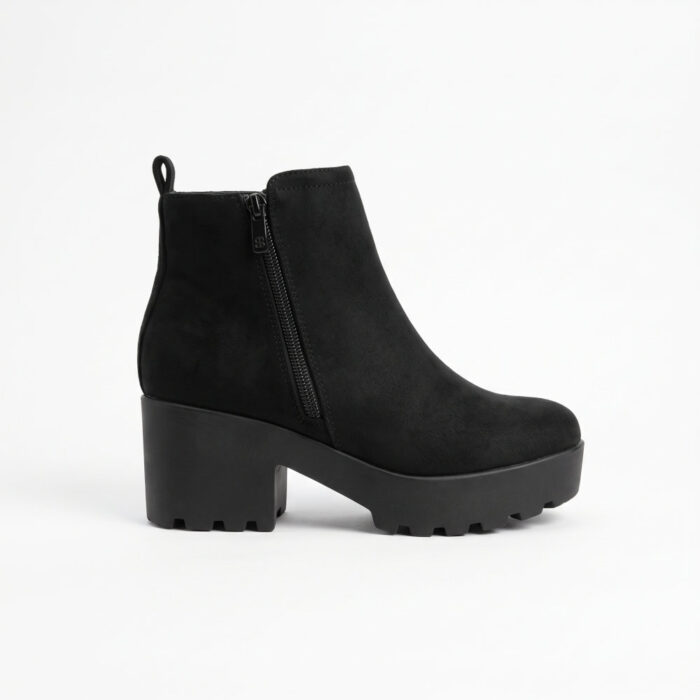 Super Mode Γυναικεία Μποτάκια Μαύρα 924 - Lampis Shoes