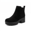 Super Mode Γυναικεία Μποτάκια Μαύρα 924 - Lampis Shoes