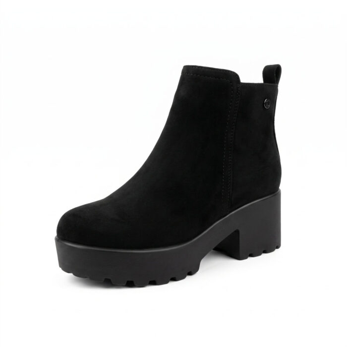 Super Mode Γυναικεία Μποτάκια Μαύρα 924 - Lampis Shoes