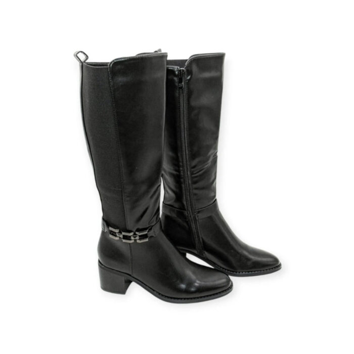 Super Mode Γυναικείες Μπότες Μαύρες 9478 - Lampis Shoes
