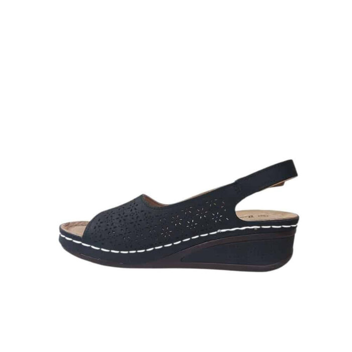 Zak Γυναικείες Πλατφόρμες Μαύρες SD76058 - Lampis Shoes