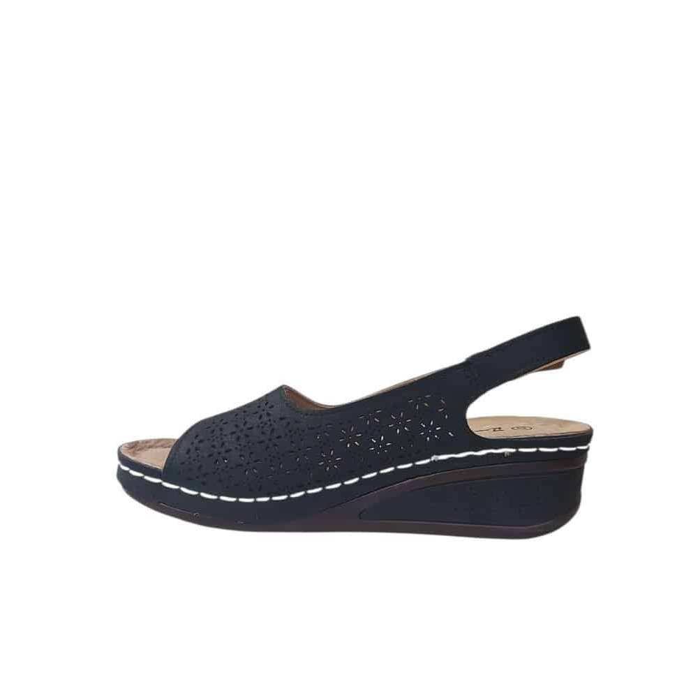 Zak Γυναικείες Πλατφόρμες Μαύρες SD76058 - Lampis Shoes