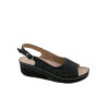 Zak Γυναικείες Πλατφόρμες Μαύρες SD76058 - Lampis Shoes