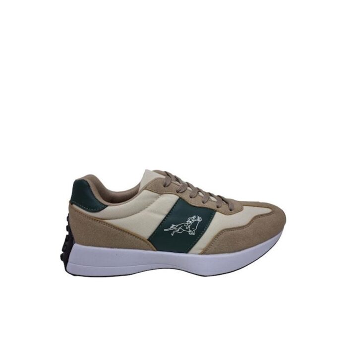Atlanta M-24128-3 μπεζ ανδρικά sneakers – πλαϊνή όψη