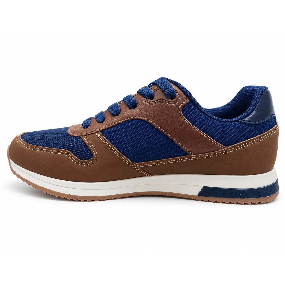 Ανδρικά Sneakers Καφέ Μπλε με Αντιολισθητική Σόλα - Image 2